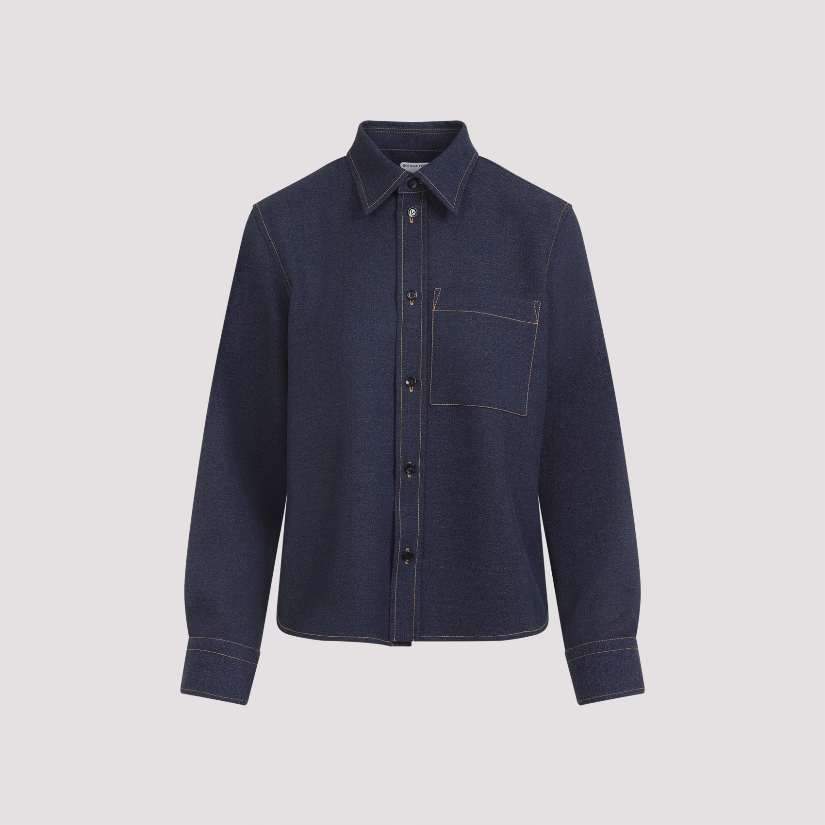 Bottega Veneta Shirts - Blue | c02304a2a222f41b5acef1c36d0158b17972ec59