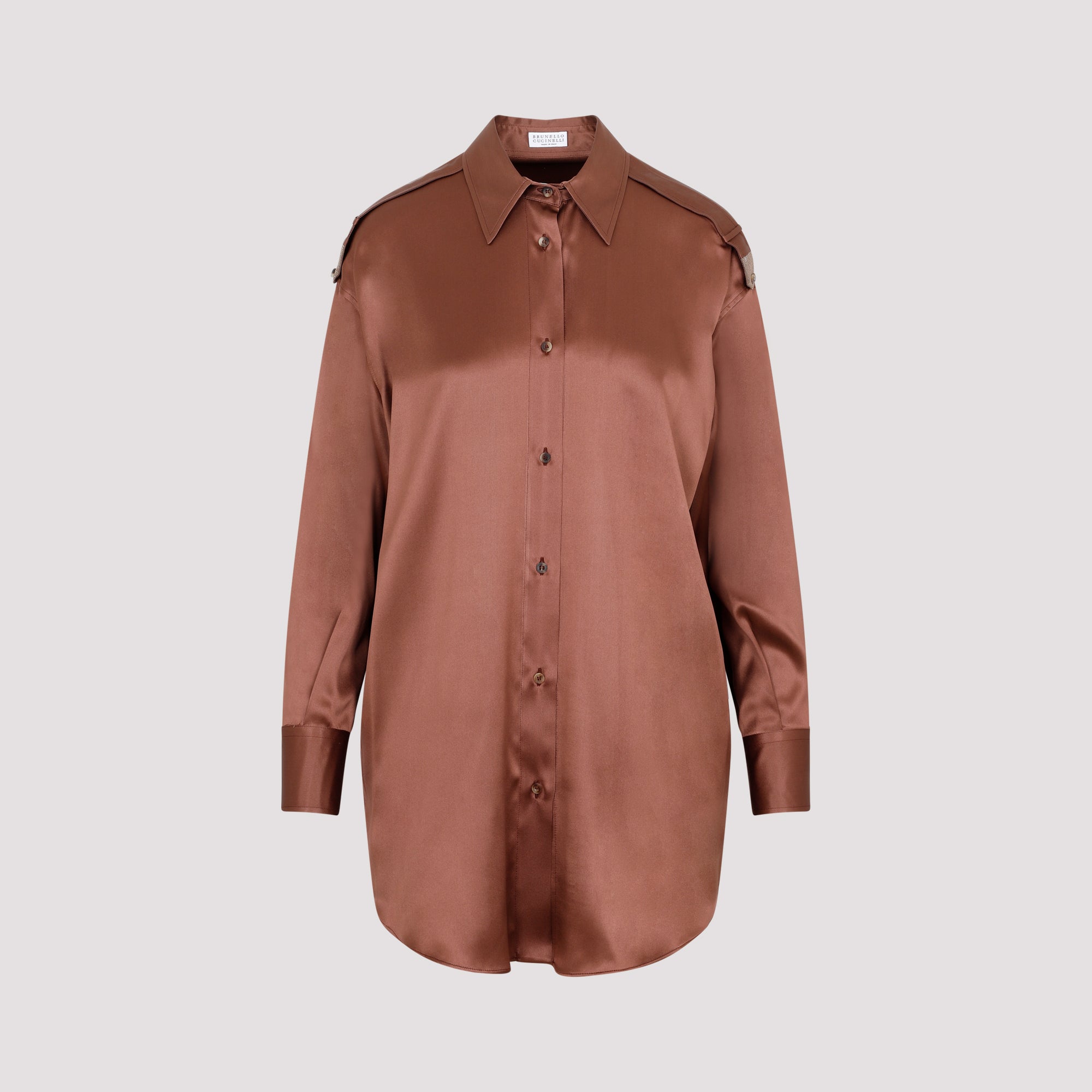 Brunello Cucinelli Shirts - Brown | c7f4db98b34f849b375237ac6b21fad46aae86aa