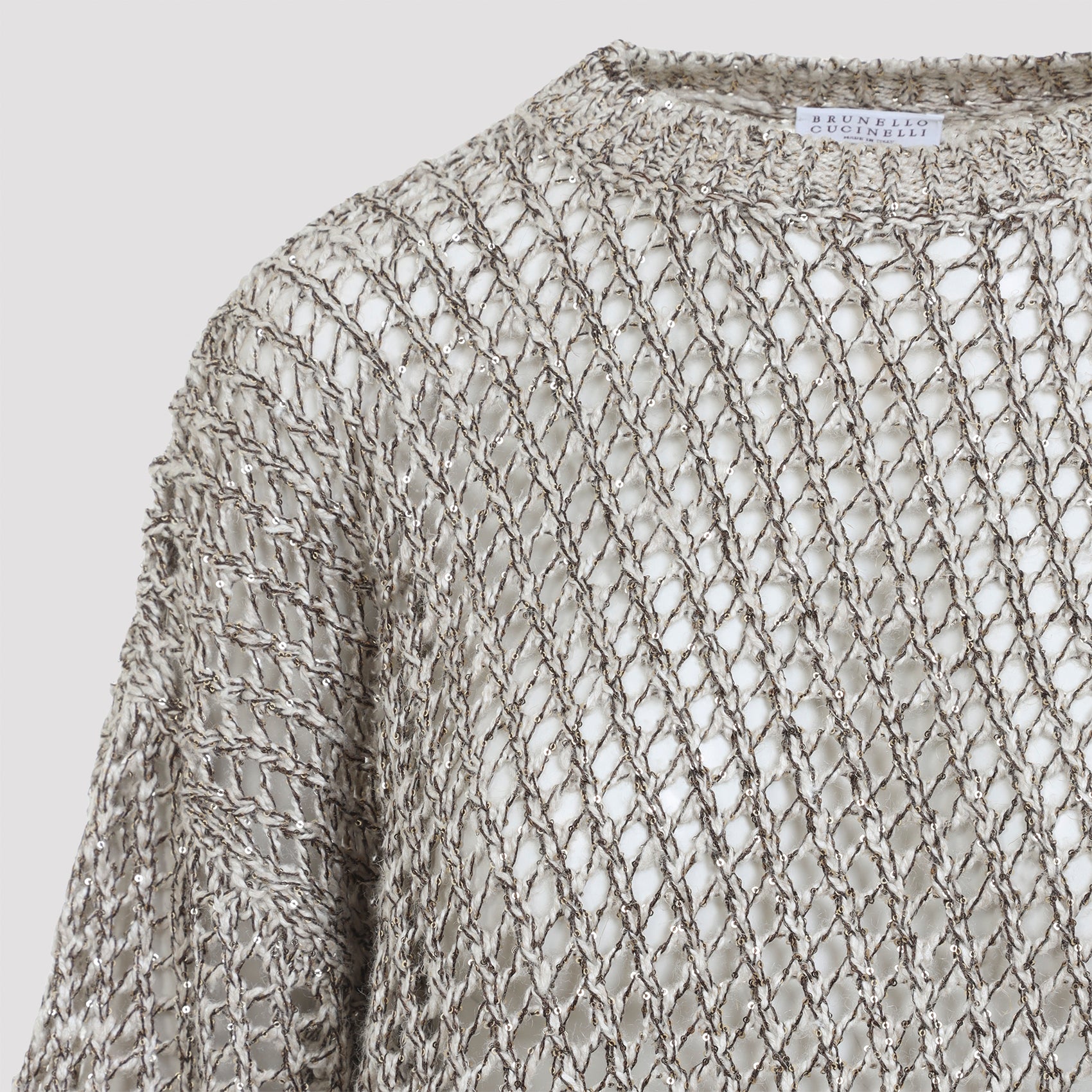 Brunello Cucinelli Pullover - Nude & Neutrals | 8838844f0326c96f9b4ac17533bdf03192f0acd0