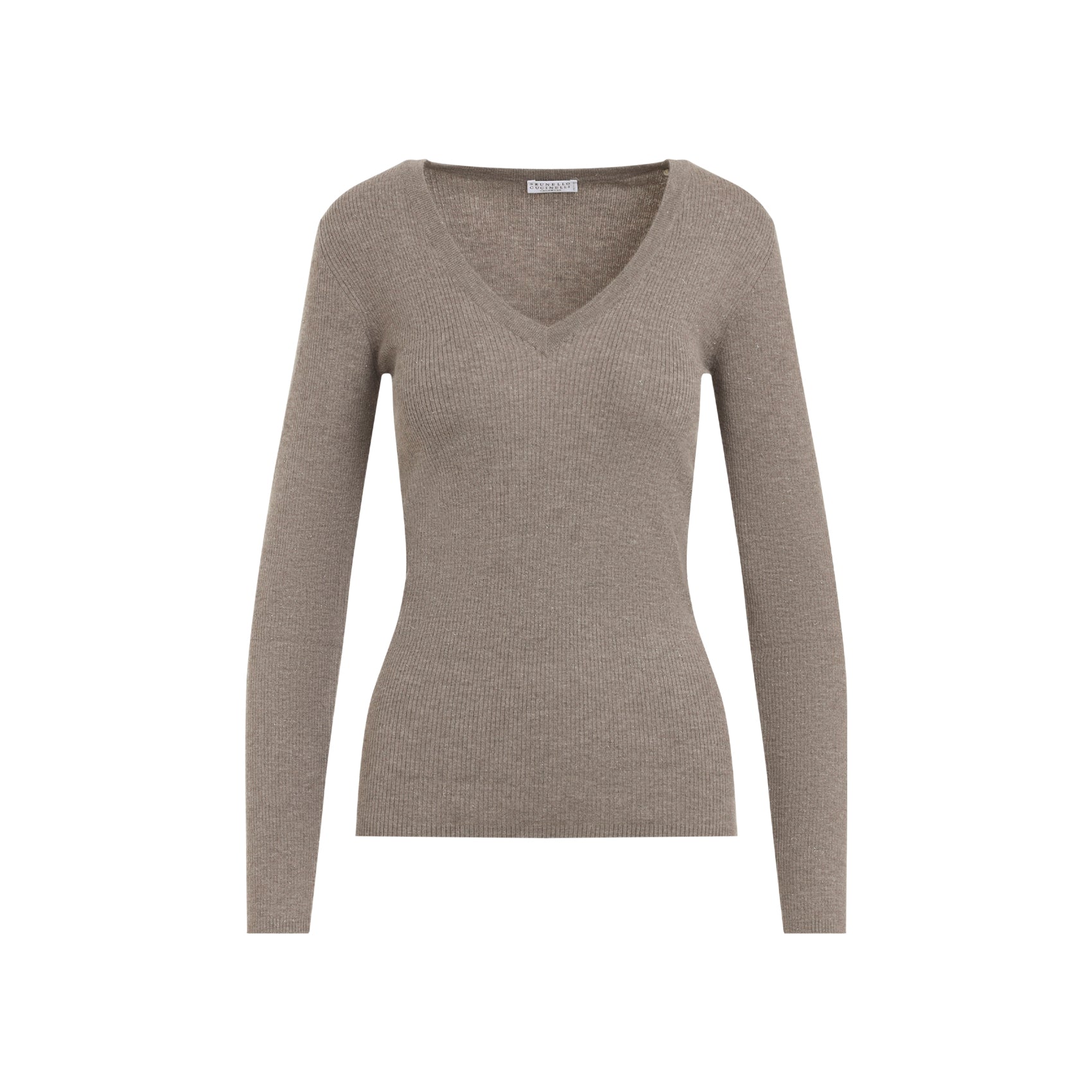 Brunello Cucinelli V neck - Brown | 30187fa0572971a4a77d4839f3c4a4dd372a0259