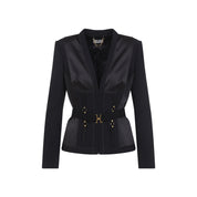 Elisabetta Franchi Jackets - Black | b3e2087d71295b5f5491afc111dcee573fc5b594