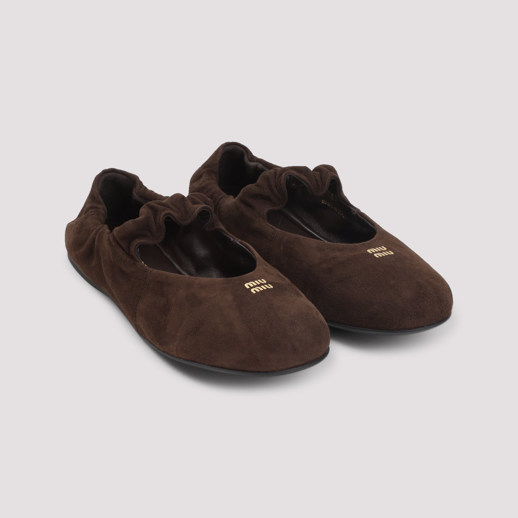 Miu Miu Ballerinas - Brown | 67d0dbf931d53a6d4e20d0ed6bf8028161c3f569