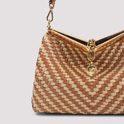 Etro Vela M Rafia Shoulder Bag - WOMEN BAGS - Etro - T.Luxy