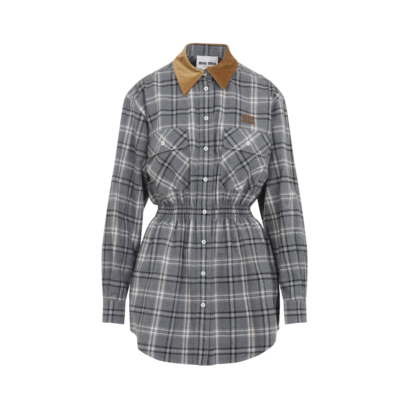 Miu Miu Midi dresses - Grey | b9b0f32bef3b24fa88fb95fac8a7eebb94525f78