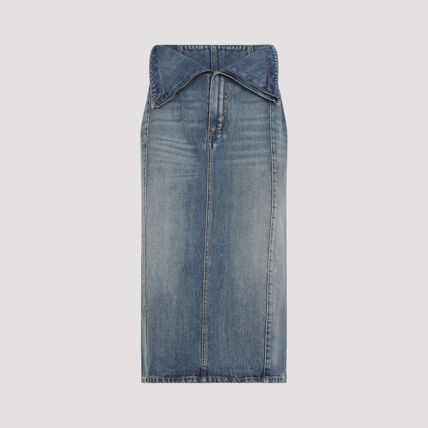 Alexander Mcqueen Cotton Midi Skirt - WOMEN CLOTHING - Alexander Mcqueen - T.Luxy