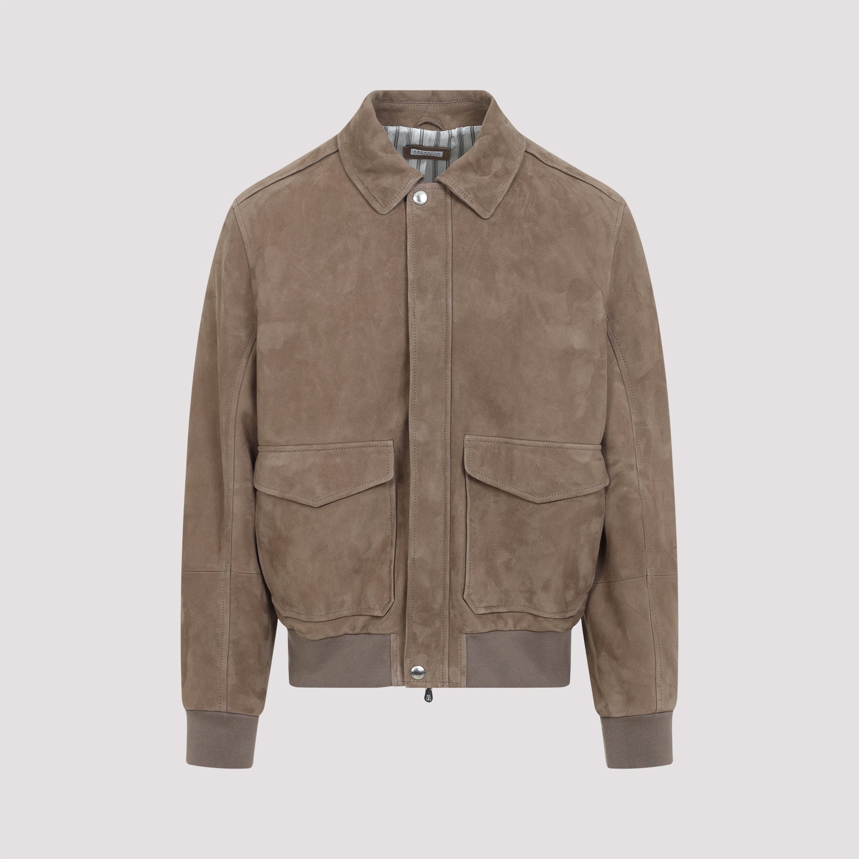 Brunello Cucinelli Leather Bomber Jacket - MEN CLOTHING - Brunello Cucinelli - T.Luxy