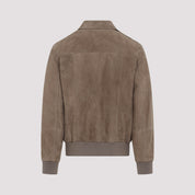 Brunello Cucinelli Leather Bomber Jacket - MEN CLOTHING - Brunello Cucinelli - T.Luxy