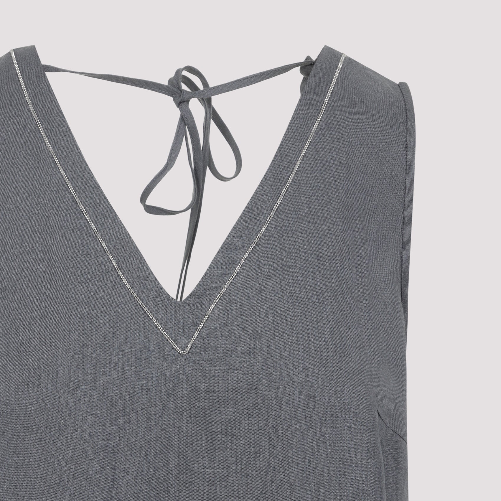 Peserico V - Neckline Long Dress - WOMEN CLOTHING - Peserico - T.Luxy