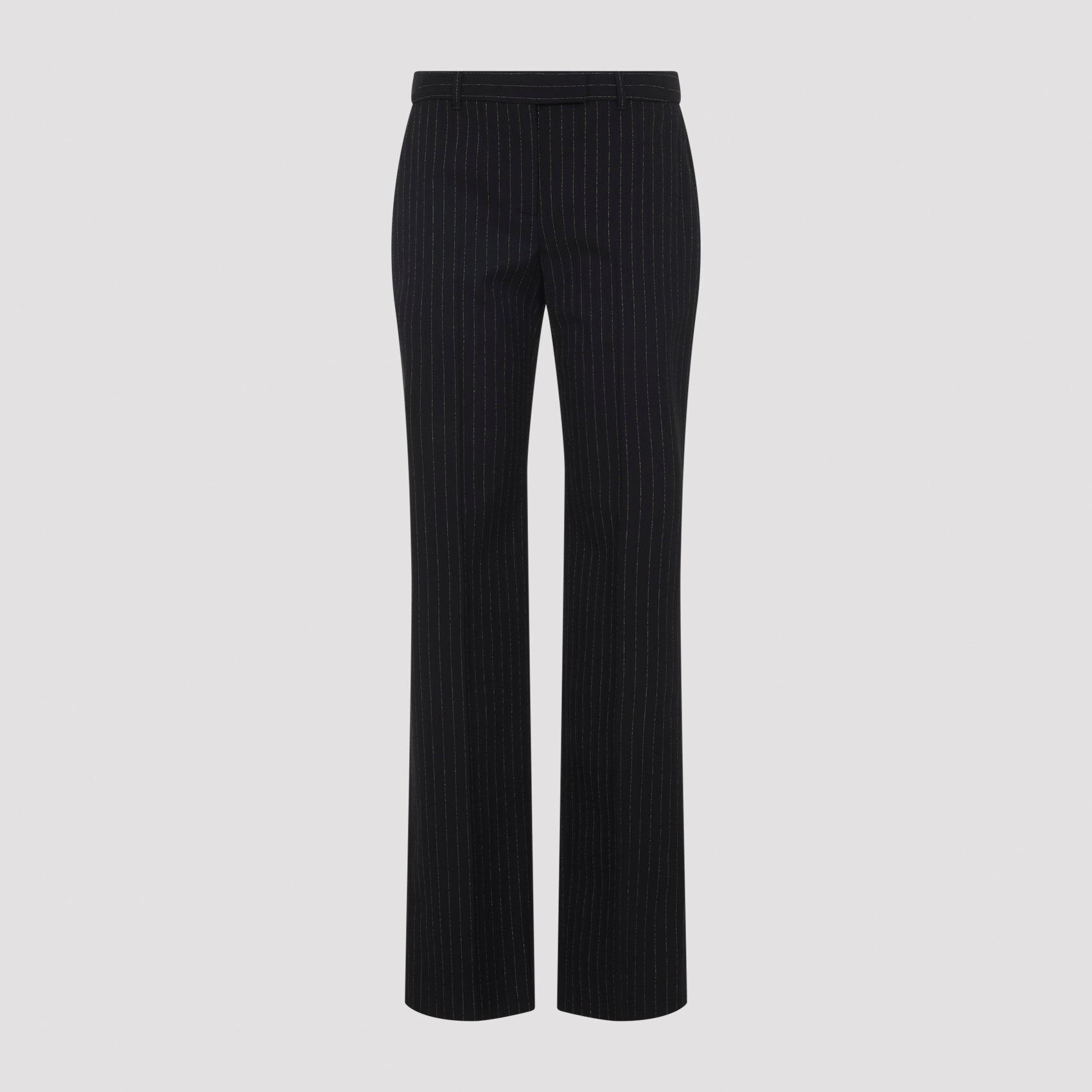 Alexander Mcqueen Pinstripe Lurex Pants - WOMEN CLOTHING - Alexander Mcqueen - T.Luxy
