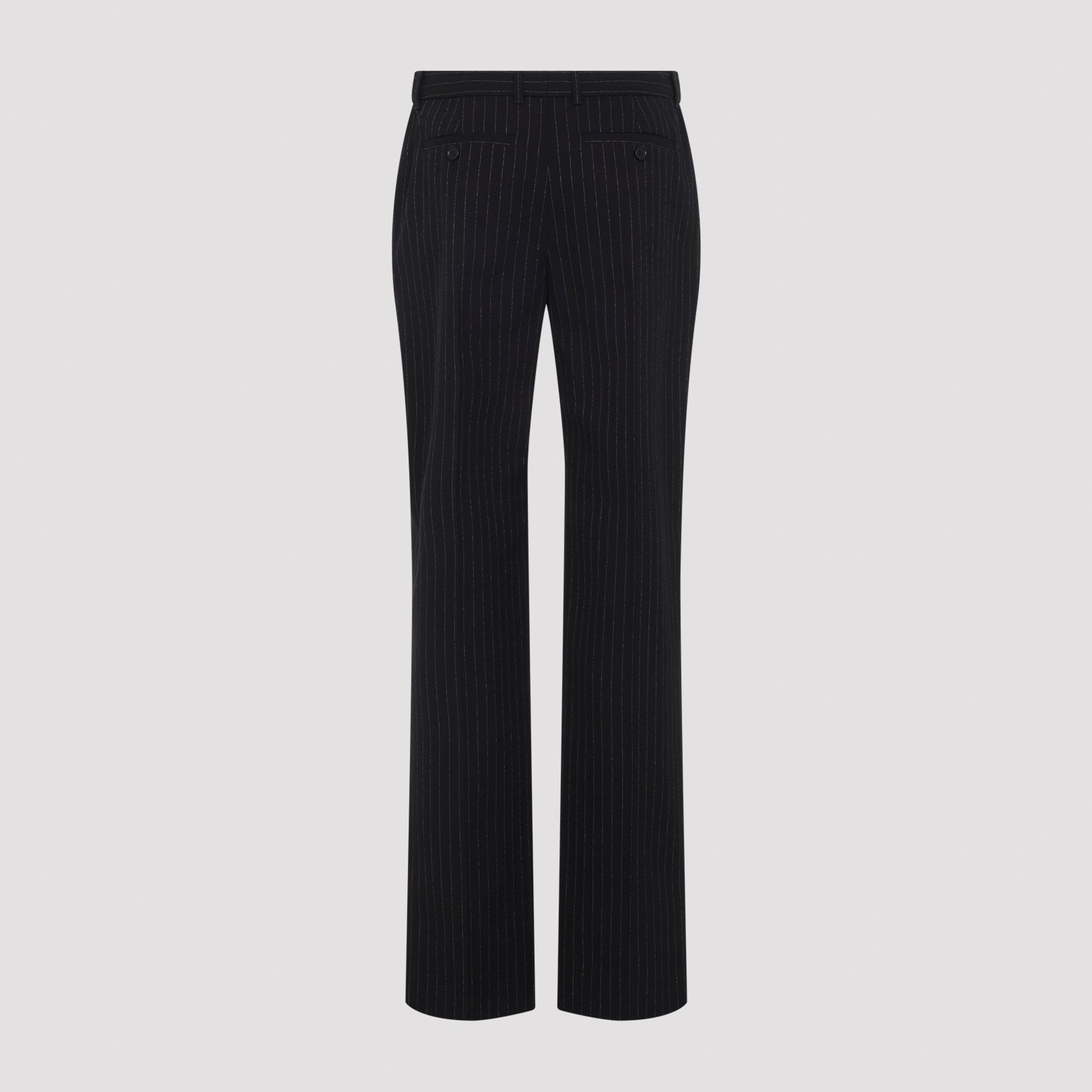 Alexander Mcqueen Pinstripe Lurex Pants - WOMEN CLOTHING - Alexander Mcqueen - T.Luxy