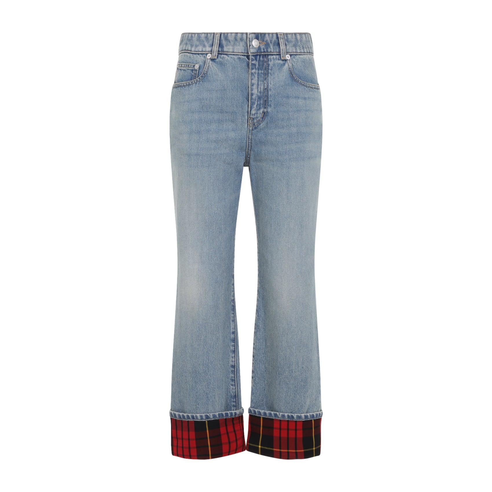 Alexander Mcqueen Cotton Jeans - WOMEN CLOTHING - Alexander Mcqueen - T.Luxy