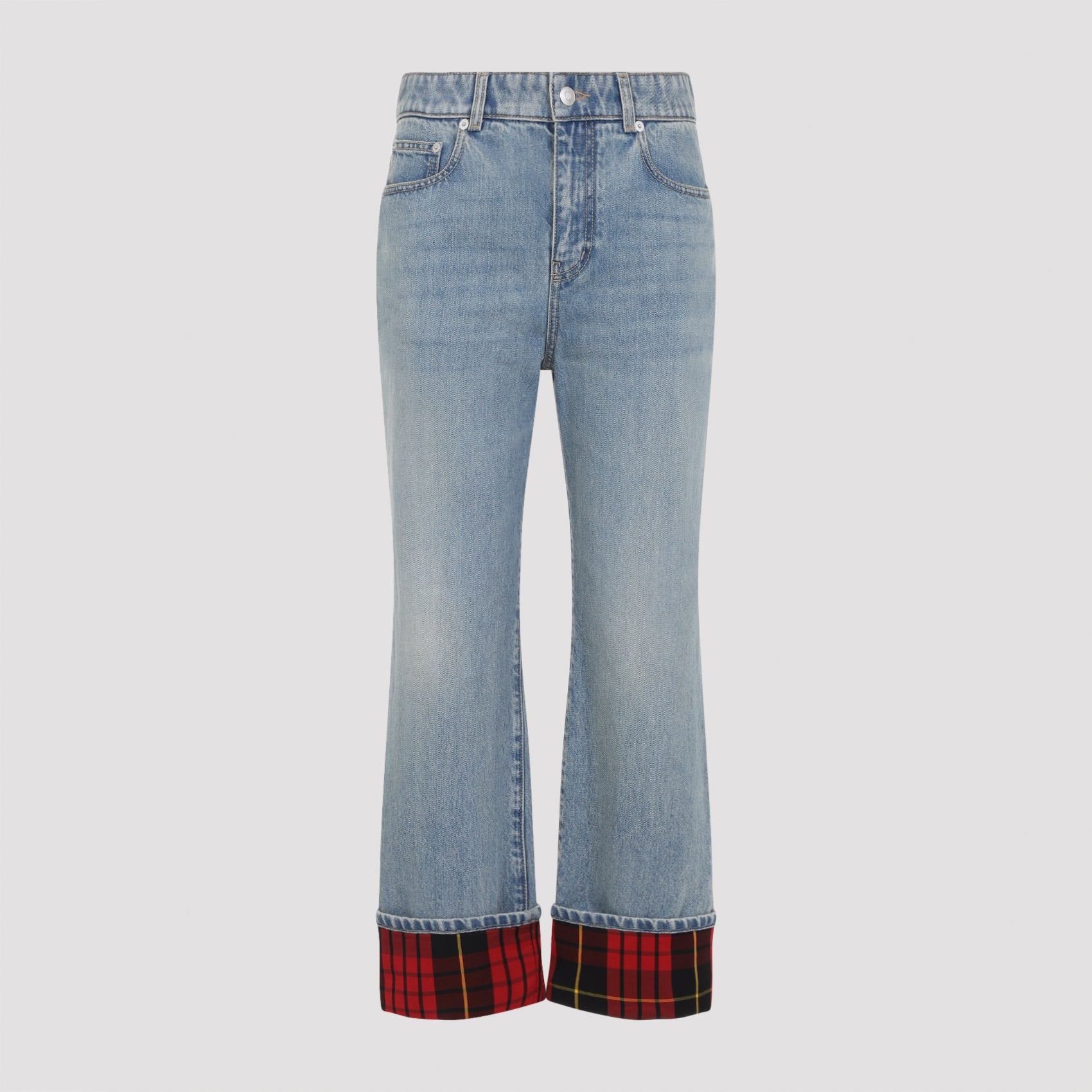Alexander Mcqueen Cotton Jeans - WOMEN CLOTHING - Alexander Mcqueen - T.Luxy
