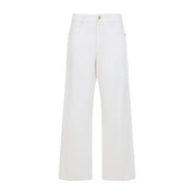 Max Mara`S Regular & straight leg - White | 0642701f27672a041f45b54e138fa3907c92d801
