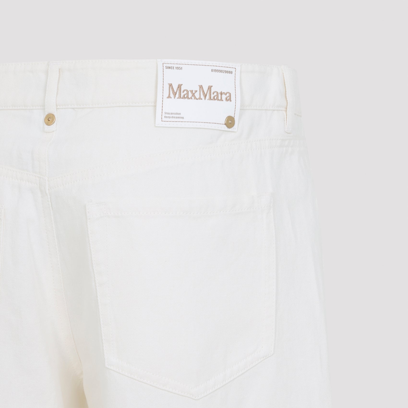 Max Mara`S Regular & straight leg - White | 22a61baff50cdeb9a4326e8baeb783d5cc8873a3