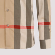Burberry Check Cotton Shirt - MEN CLOTHING - Burberry - T.Luxy
