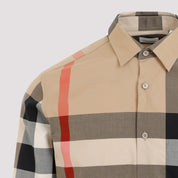 Burberry Check Cotton Shirt - MEN CLOTHING - Burberry - T.Luxy