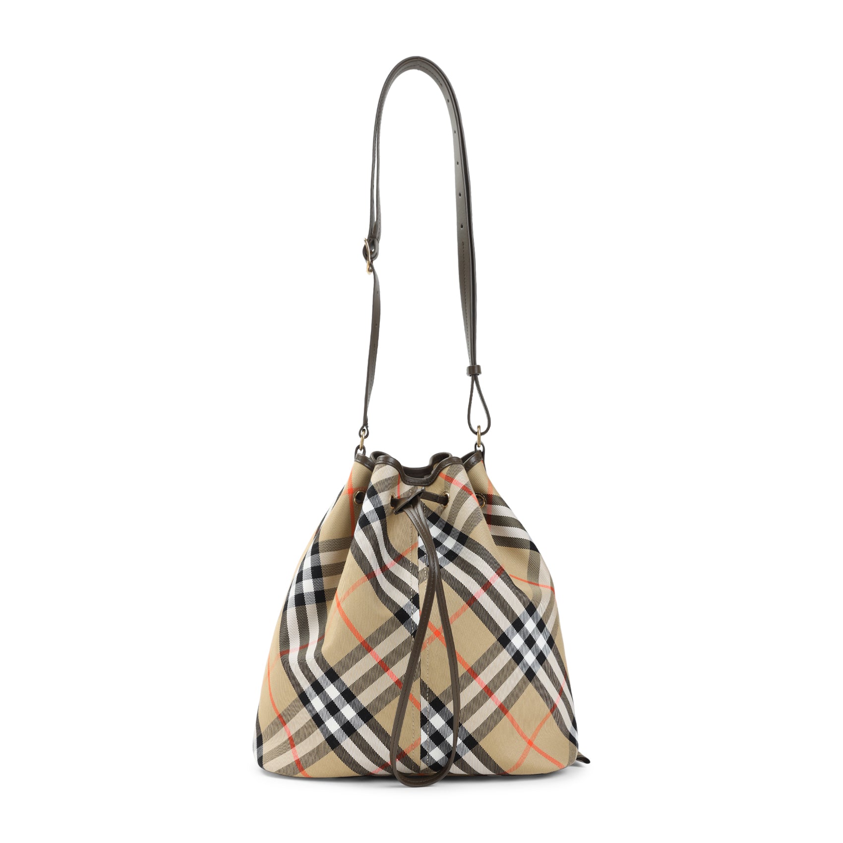Burberry Medium Drawstring Bucket Shoulder Bag - WOMEN BAGS - Burberry - T.Luxy