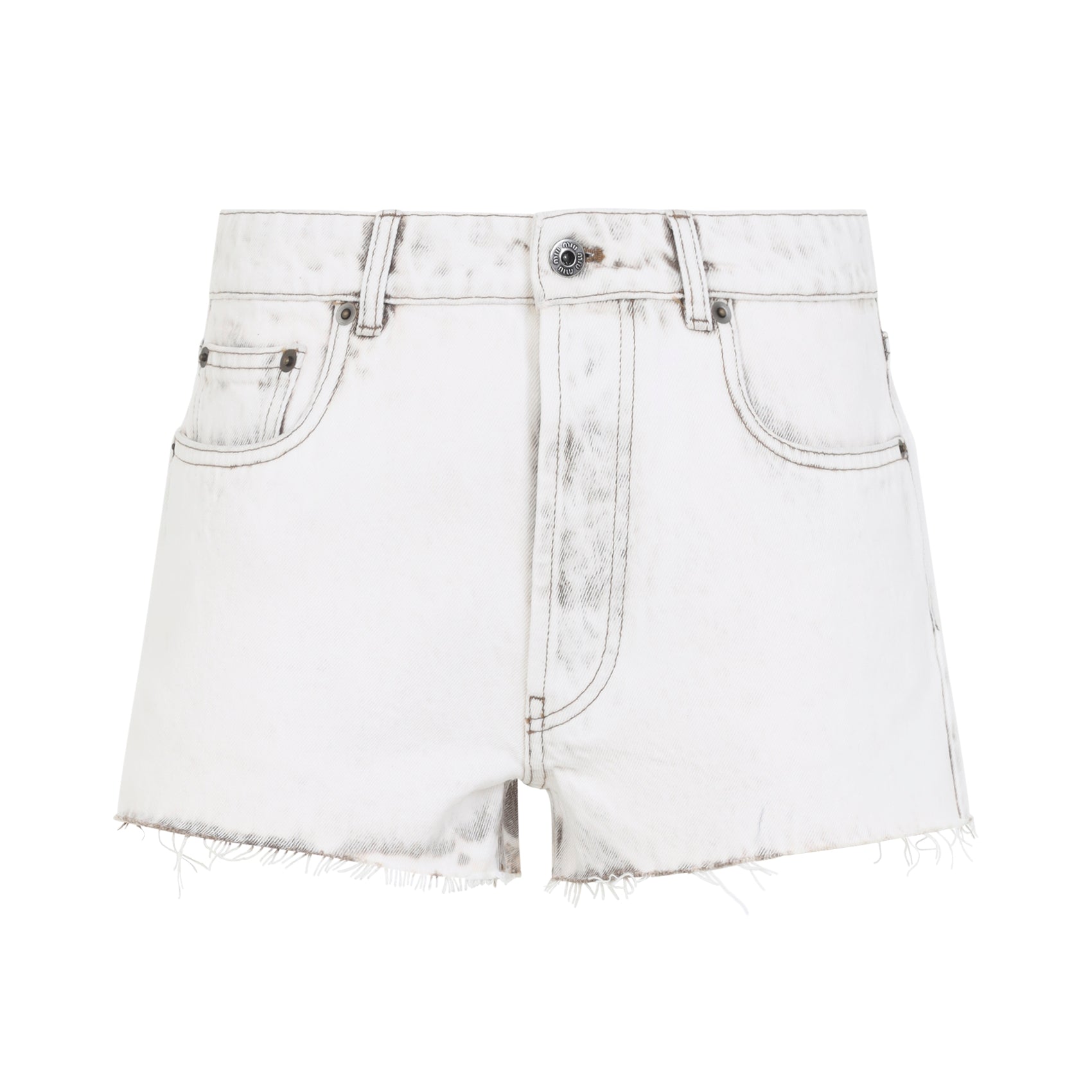 Miu Miu Regular & straight leg - White | df6b47878e71395d618d7129242abfc70845f853