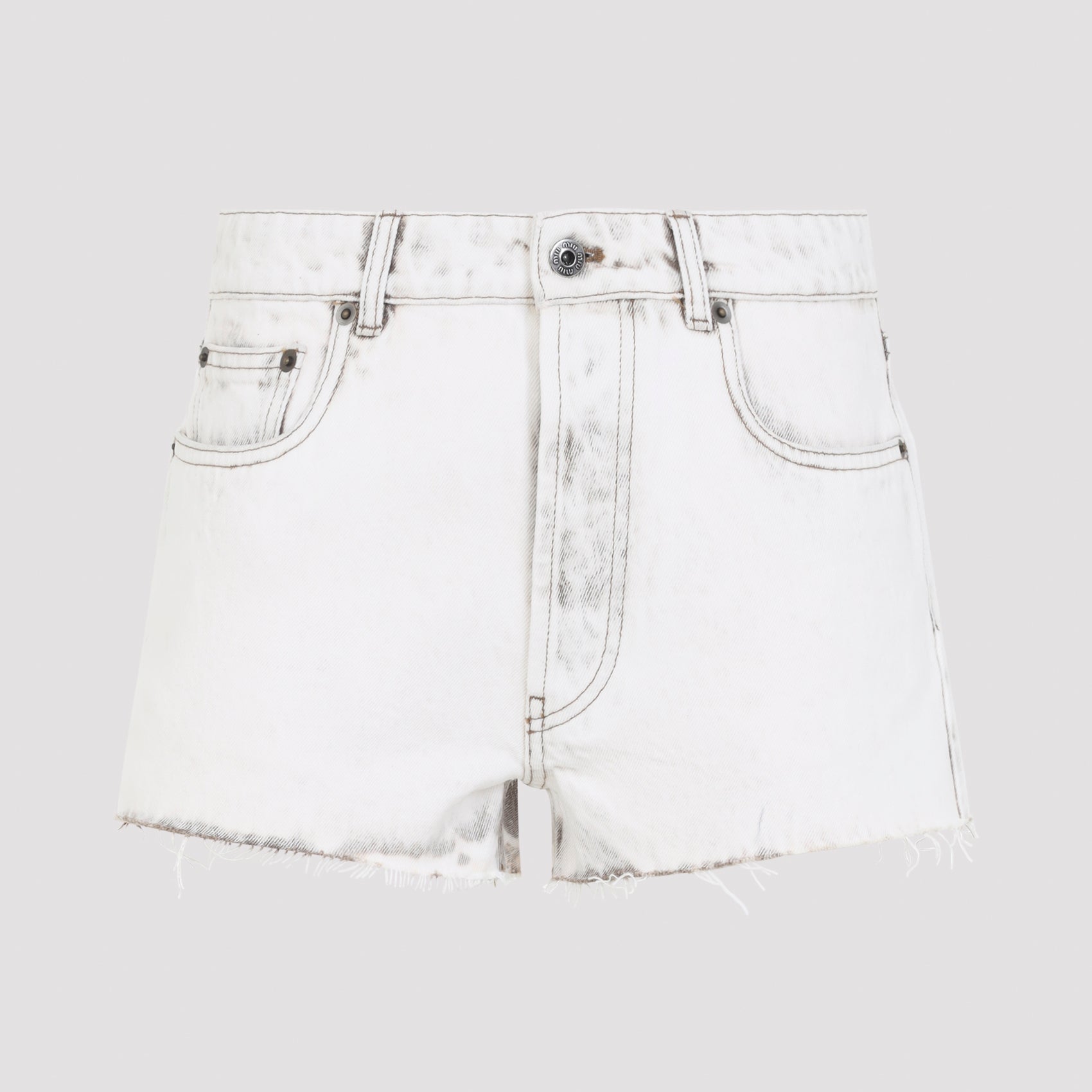 Miu Miu Regular & straight leg - White | 3270dd2c11644dc706281c7c33dd3cf5ecc7eb79