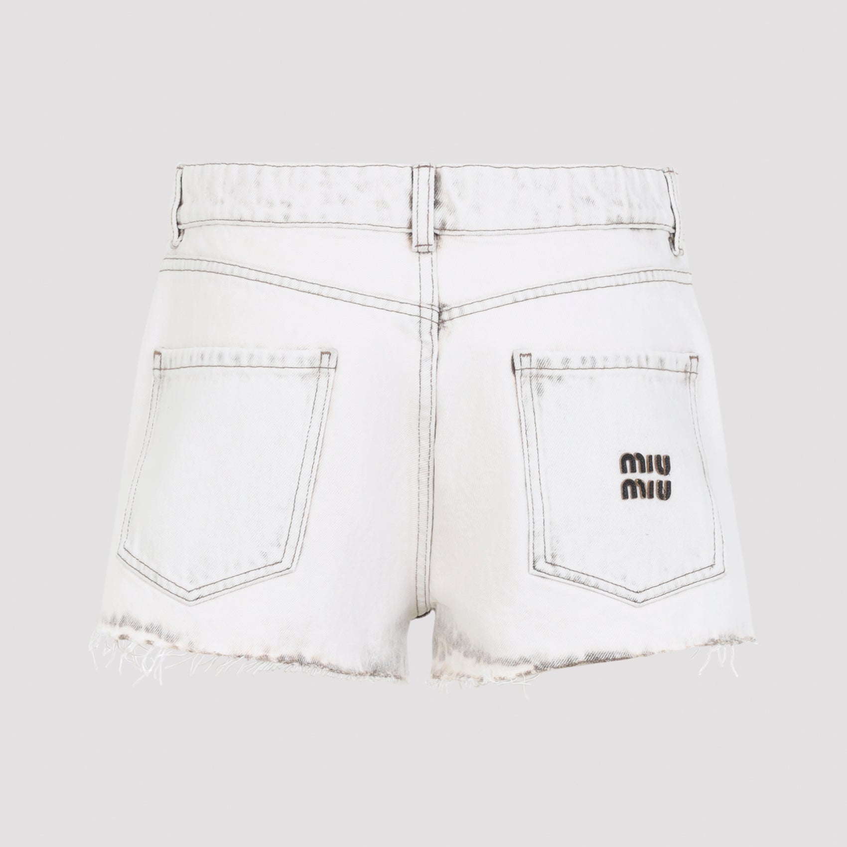 Miu Miu Regular & straight leg - White | e45c5bdc85a2eb30eb50e6c00b2885e1bb9ab2b0
