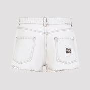 Miu Miu Regular & straight leg - White | e45c5bdc85a2eb30eb50e6c00b2885e1bb9ab2b0