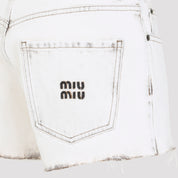 Miu Miu Regular & straight leg - White | 3d1d54163aa2f08381d49192167448ffc30aca25