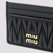 Miu Miu Credit card case - Black | e441dc81041772ecc0da51a1ab675c212f2b6e95