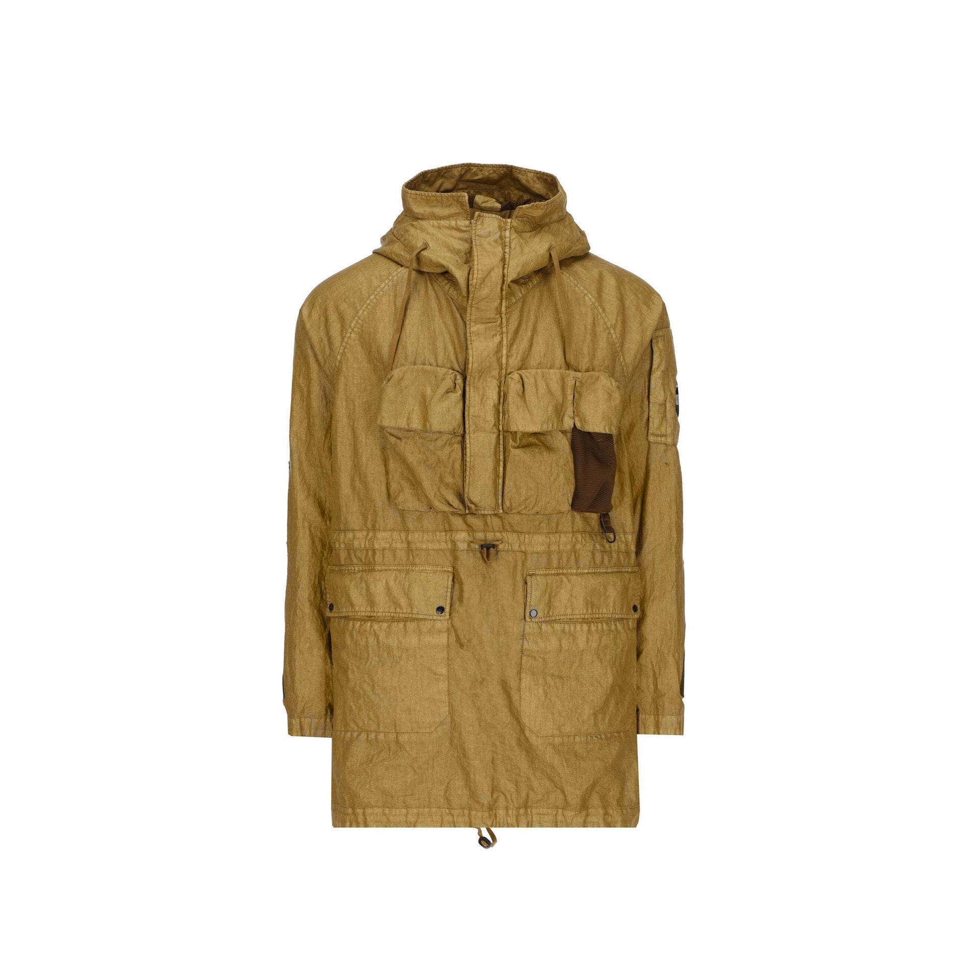 Clarks Originals x C.P. Company Linen Waxed Long Jacket - MEN CLOTHING - CLARKS ORIGINALS X CP COMPANY - Tluxy New