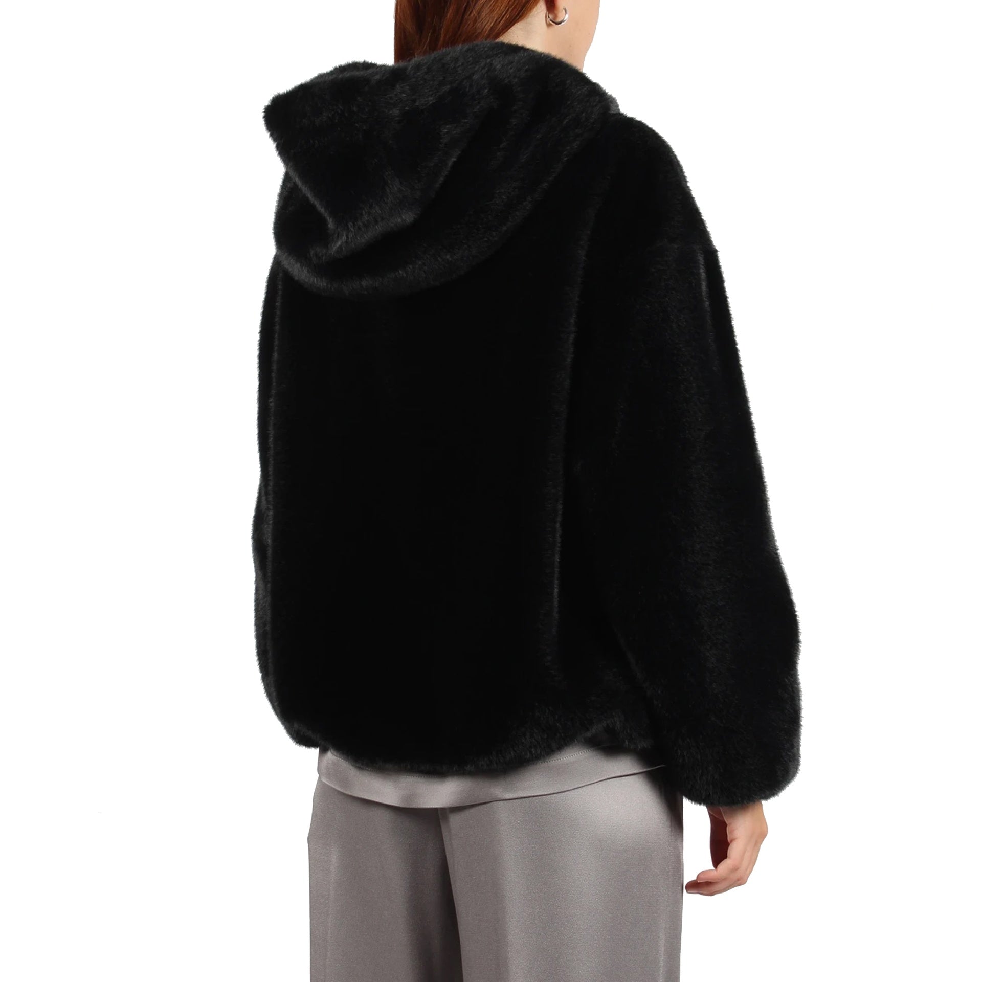 HERNO Faux Fur Hooded Jacket - WOMEN CLOTHING - HERNO - T.Luxy