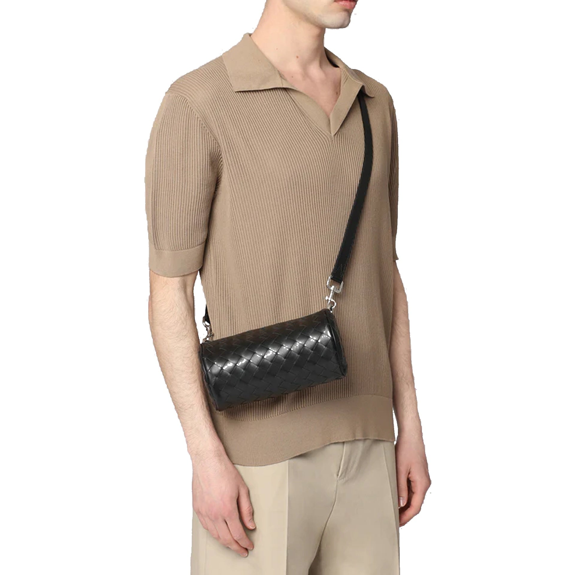 Bottega Veneta Barrell Mini Intrecciato Leather Bag - MEN BAG - BOTTEGA VENETA - T.Luxy