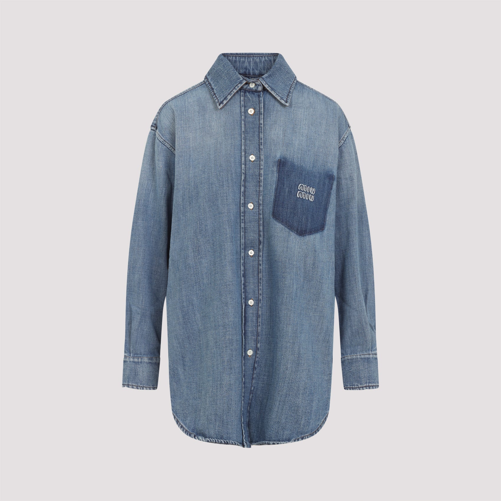 Miu Miu Shirts - Blue | cce0fadb366c9827f33a265400546278ac2f5f8d