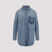 Miu Miu Shirts - Blue | cce0fadb366c9827f33a265400546278ac2f5f8d