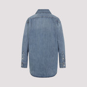 Miu Miu Shirts - Blue | 8d9d4e3adc6069cb3e400690f85ebf385bf3236e