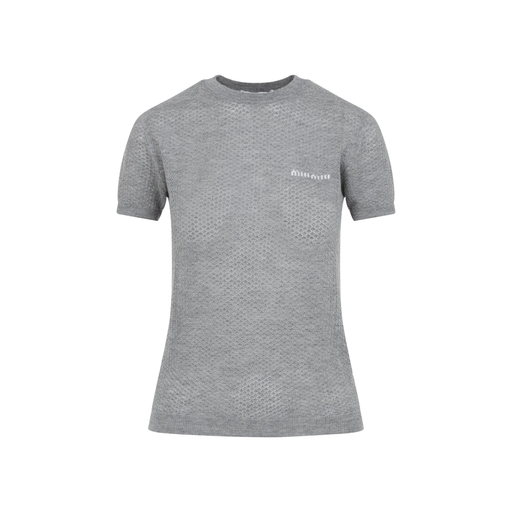 Miu Miu T-shirts - Grey | f84e27386f3fb81149cba18faa1bd8be74a16d6d