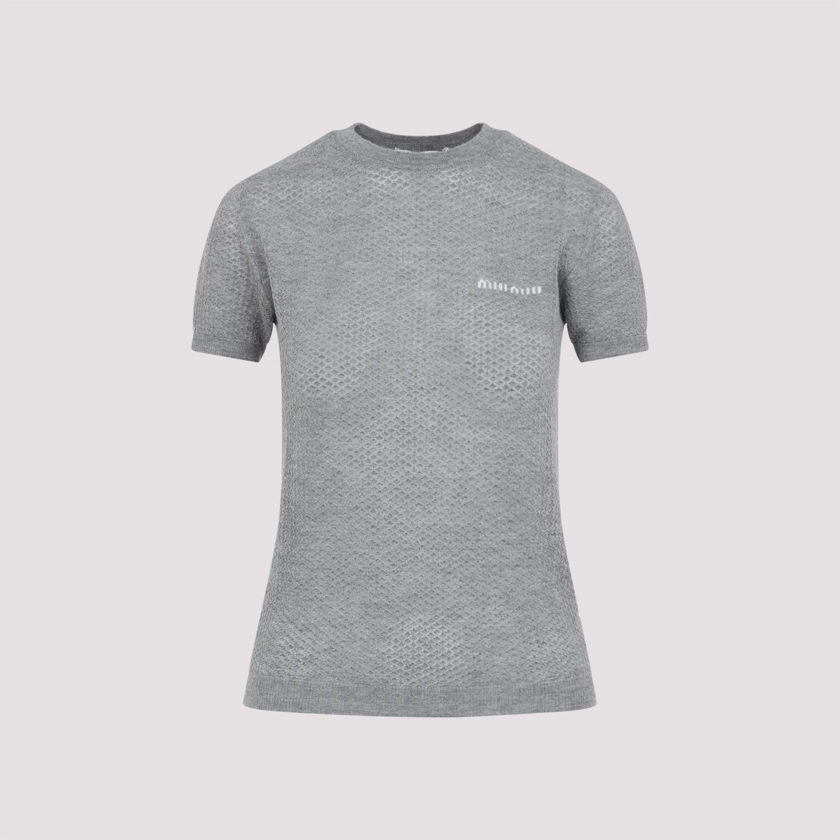 Miu Miu T-shirts - Grey | b62cb949f9dffdeabd095de1e57e6563533faa8d