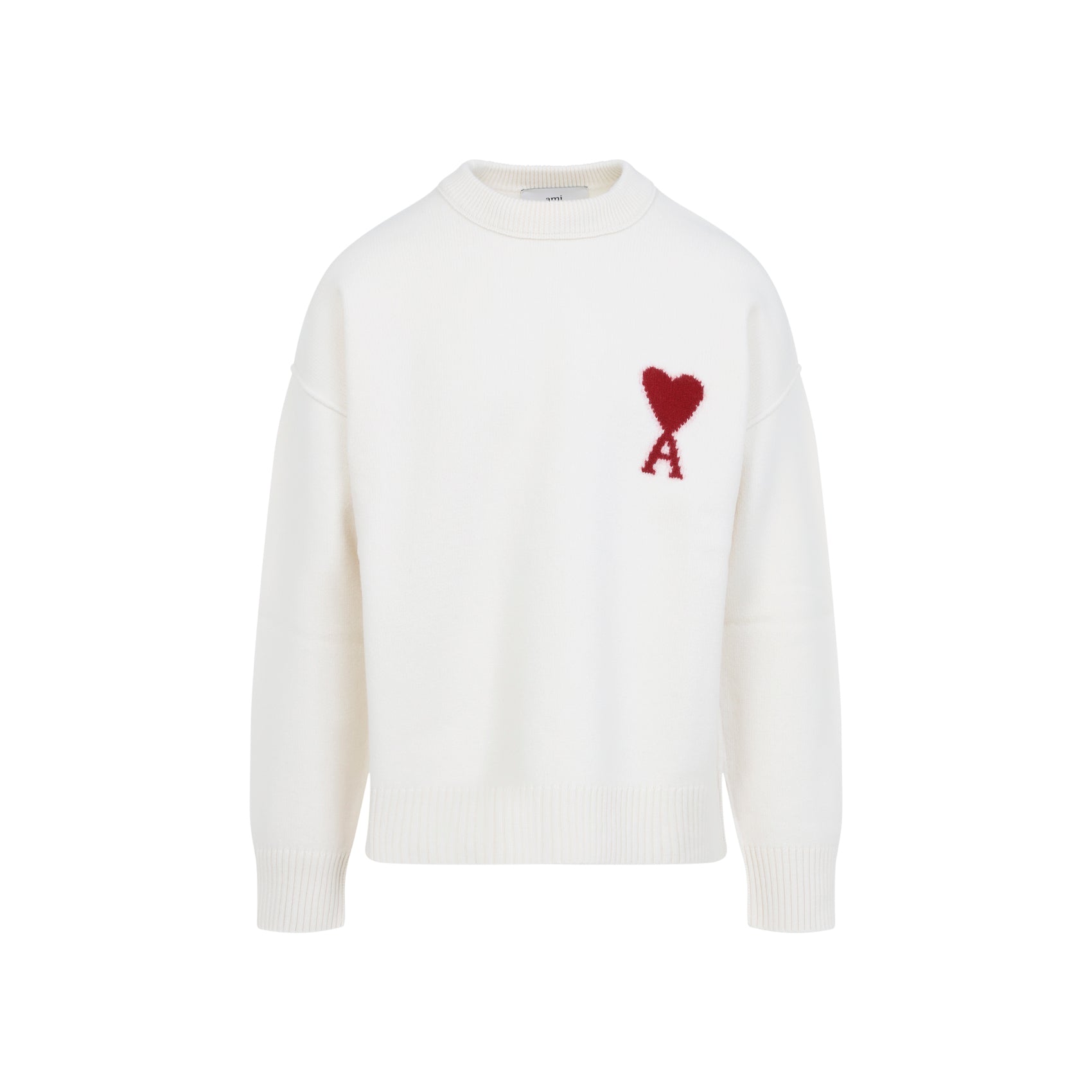 Ami Paris Sweater - White | 5a4699612e8148419f792095799abdf93f546c77