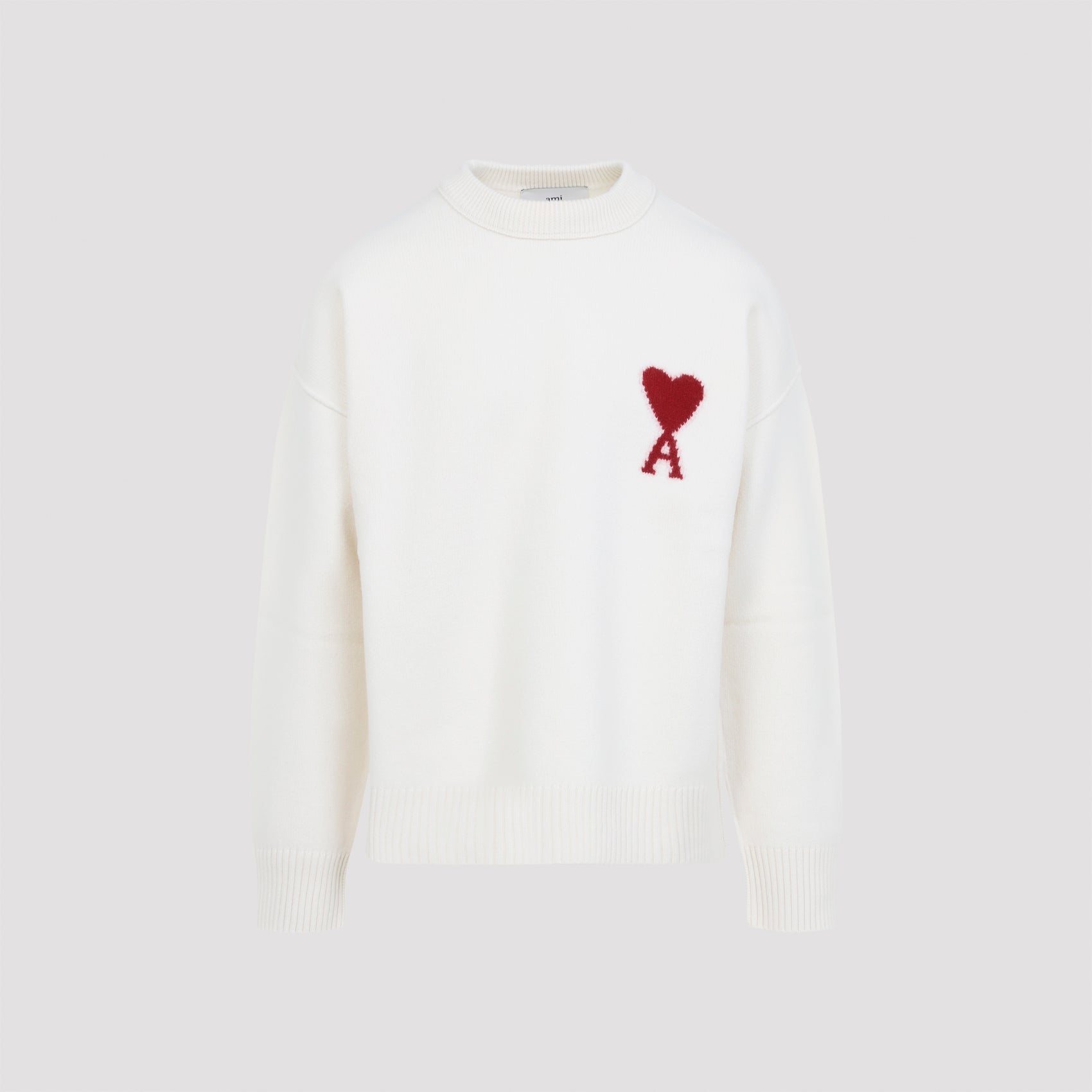 Ami Paris Sweater - White | 7595d2a064ad2e280fefc149247ff32c78c3f882
