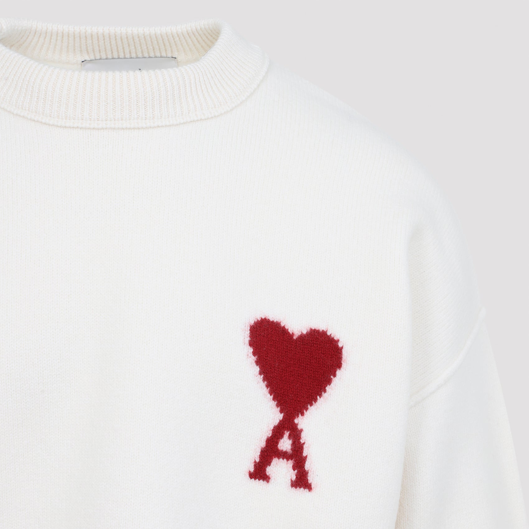 Ami Paris Sweater - White | 3097daeabe05a207b3a0ea33db4e8461858c7c5e