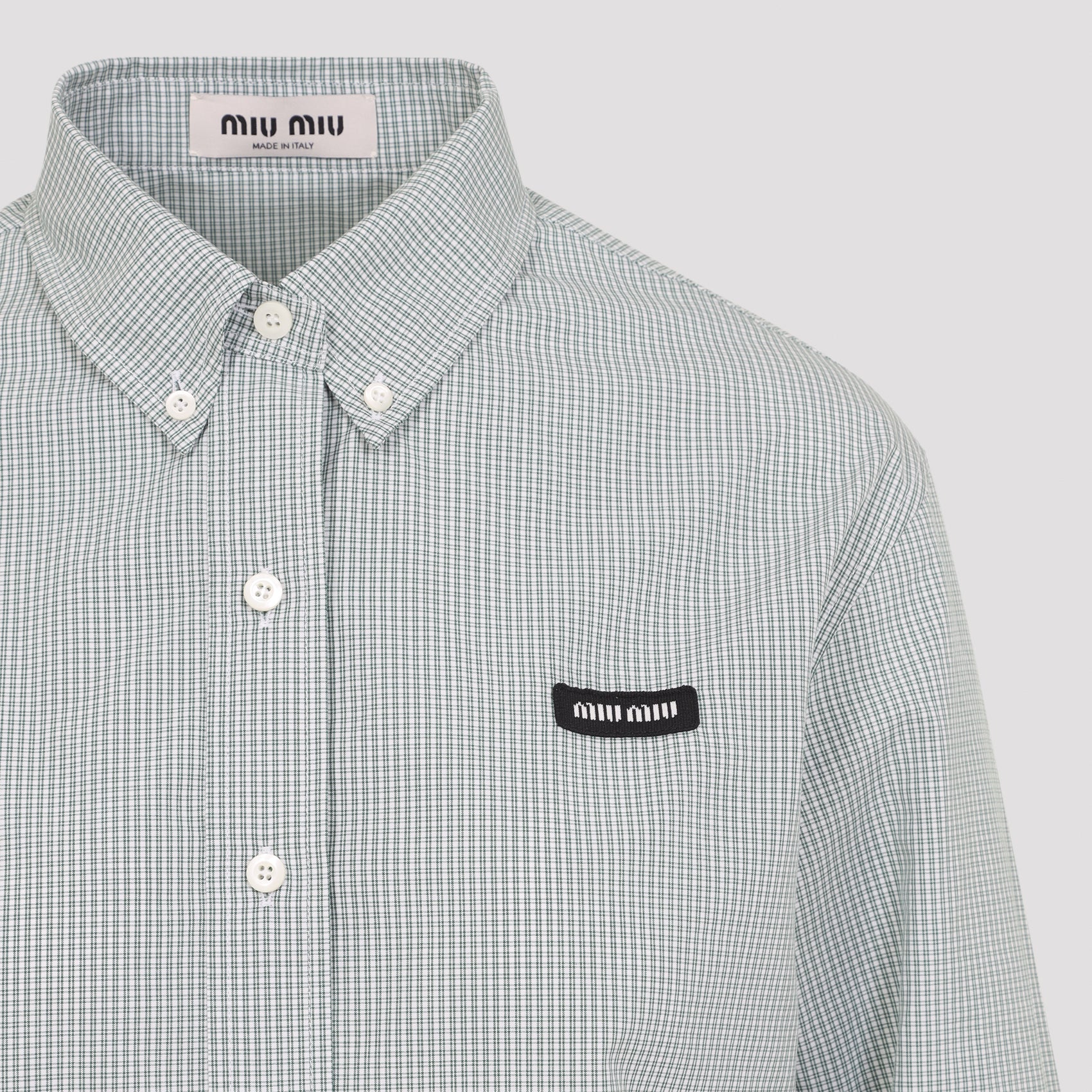 Miu Miu Shirts - Green | b8e67728faee26e109d0a217750efc9e3588912b