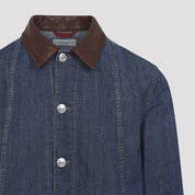 Brunello Cucinelli Jackets - Blue | 6eca4d0caa6bd16d366f4d5b2a500de0183f7fc8