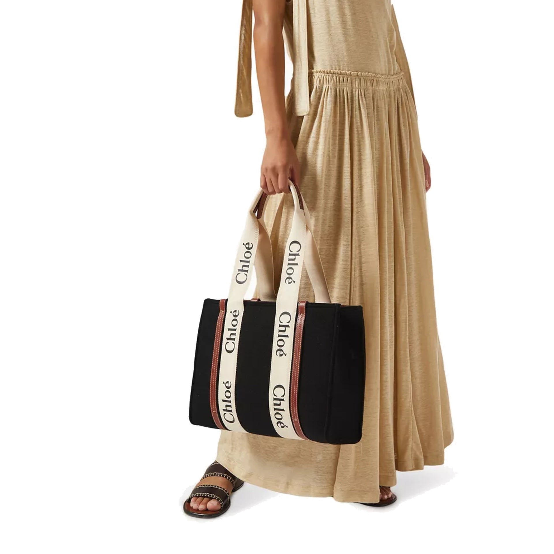 Chloé Woody Medium Tote Bag - WOMEN BAGS - CHLOE' - T.Luxy