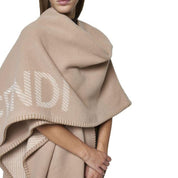 Fendi Wool And Cashmere Poncho