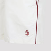 Brunello Cucinelli Embroidered Buttoned Swim Shorts - MEN CLOTHING - Brunello Cucinelli - T.Luxy