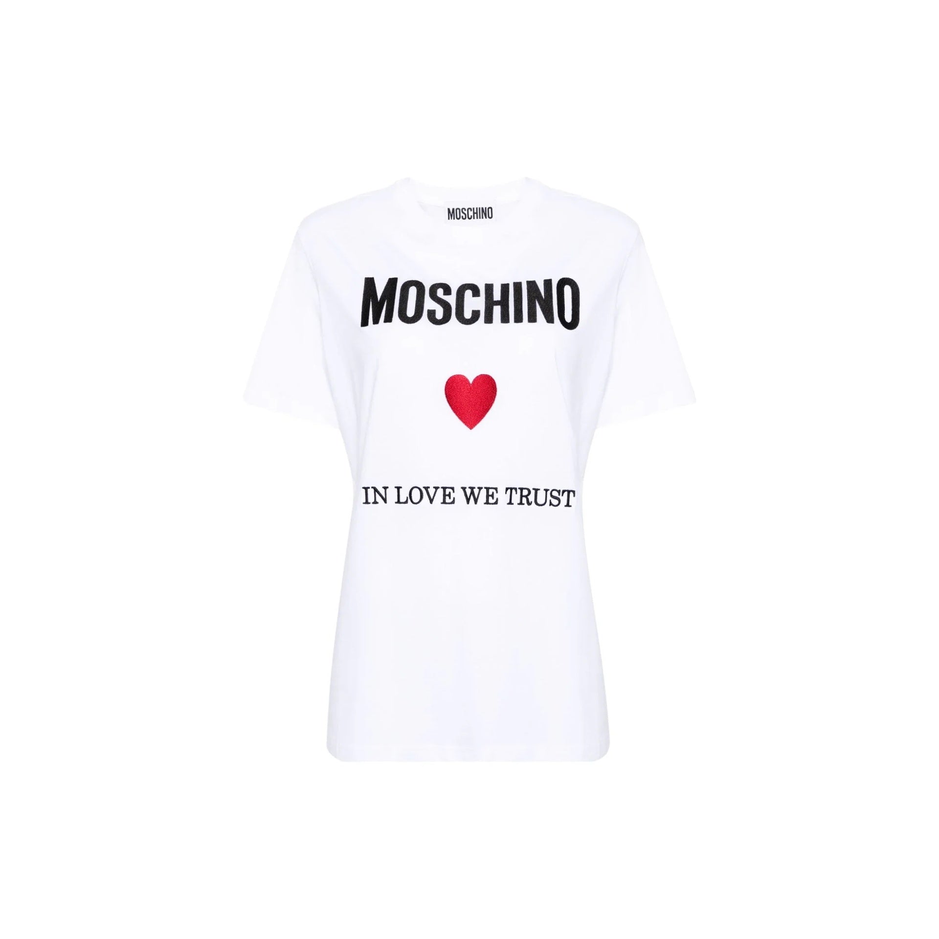 Moschino Couture In Love We Trust T-Shirt - WOMEN CLOTHING - MOSCHINO COUTURE - Tluxy New