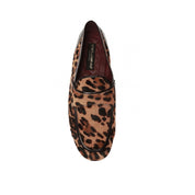 Dolce & Gabbana Leopard Print Pony Hair Loafers