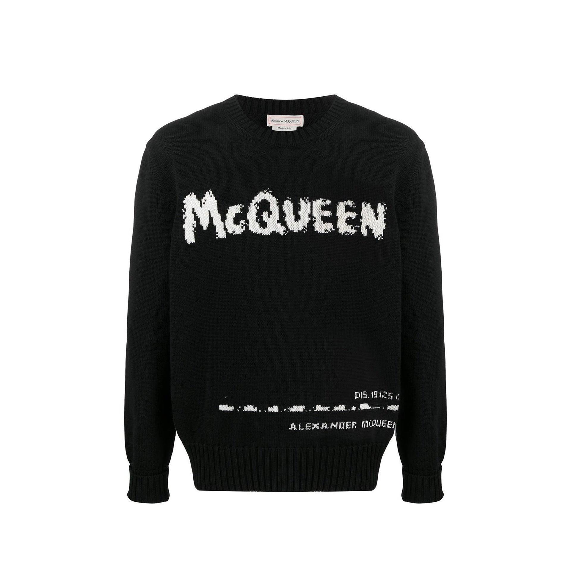 Maglione con logo Alexander McQueen