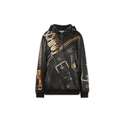 Moschino Marco Biker Hooded Sweatshirt