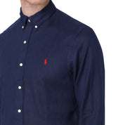 Camicia slim in lino Ralph Lauren