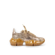 Jimmy Choo Glitter Leather Sneakers