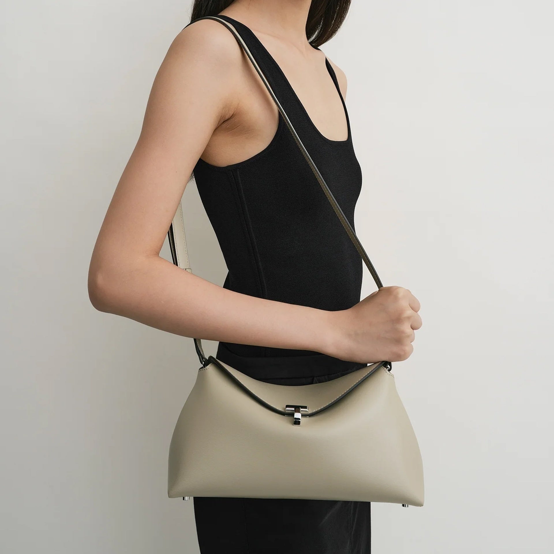 TOTEME T - lock Leather Clutch Bag - WOMEN BAGS - TOTEME - T.Luxy